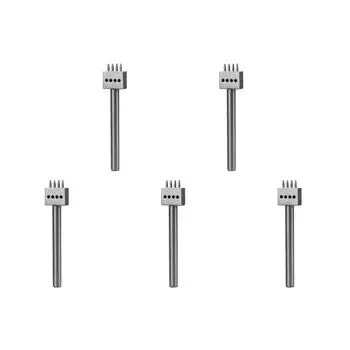 4 мм отверстие для кожаного дырокола 1,0 мм круглый ряд отверстий инструмент для резки 2 зубца DE