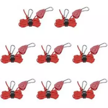 4 мм растяжки регулируемые ветрозащитные светоотражающие аксессуары для кемпинга (красный)