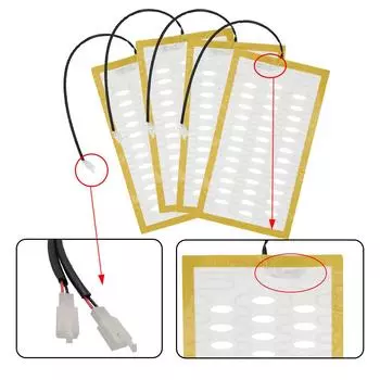 4 накладки из углеродного волокна, подогреватель сиденья автомобиля, 12 В, двойной переключатель управления для Toyota, переключатель для Toyota Camry Corolla RAV4 2007-2019 белый