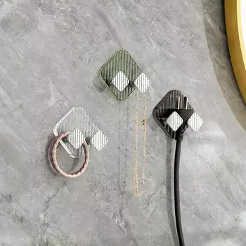 4 Оснащен прозрачным присосным крючком-заглушкой, прочным не оставляющим следов настенным присоской для кухни и ванной комнаты, не прокалывающим липким крючком 5*5cm 4pcs зелёный