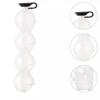 4-отверстие Ball Bar Ice Box Круглая форма Сфера Большой поддон DIY Mold Maker Access Ice Cube Maker DIY Ice Moulds Whiskey Cocktail A