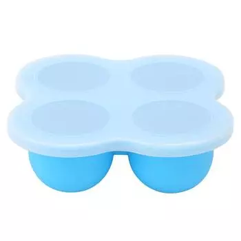 4 отверстия пищевой силиконовый поднос для варки яиц на пару кухонный инструмент для использования на кухне синий