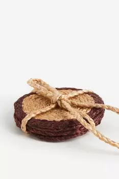 4-pack jute coasters