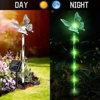 4 Pack Solar Butterfly Garden Lights LED Outdoor Decorative Lighting for Gardens Lawns Courtyards Walkways and Landscape Decor