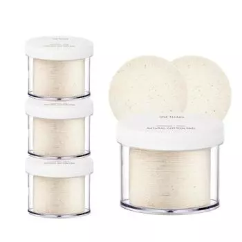 4 packs of 60 unbleached cotton pads in one package