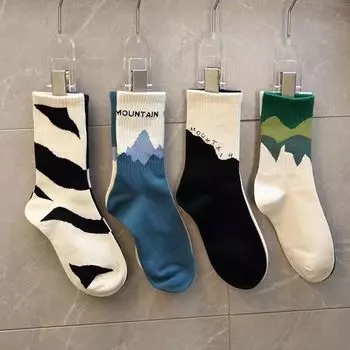 4 Pairs Of Fashionable And Soft AB Socks, Comfortable And Breathable Men s And Women s Socks, Suitable For Running And Fitness One Size