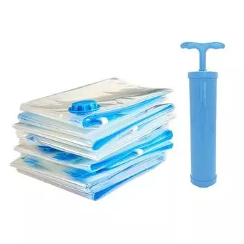 4 пакета вакуумных мешков для хранения, больше места, экономия компрессионного уплотнения для путешествий, застежка-молния для одежды, подушек, постельного белья, шкафа, домашнего органайзера 30x50CM