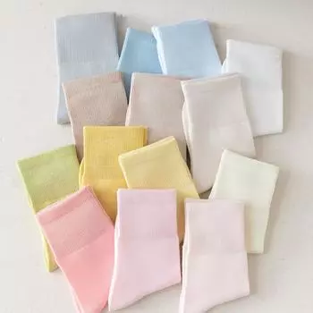 4 пары детских носков, белые, розовые хлопковые носки для детей, школьные спортивные носки для девочек и мальчиков 1-12 лет 1-3Y