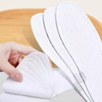 4 пары хлопковых стельок, впитывающих пот и дышащих, разрезаемых, спортивных, комфортных, тысячи слоев ткани, хлопковые стельки 35