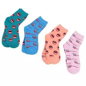 4 пары мужских и женских повседневных носков, удобные хлопковые дышащие и впитывающие пот носки до щиколотки 4 colors