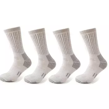 4 пары мужских носков из мериносовой шерсти для активного отдыха и походов, носки средней длины, зимние толстые термоноски для ботинок, влагоотводящие, дышащие, европейский размер 42-46 Euro L(41-46)