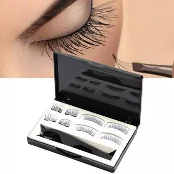 4 пары накладных ресниц, натуральные, простые в использовании, портативные, надежные, натуральные накладные ресницы для вечеринки