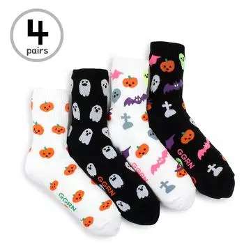 (4 пары) носки для Хэллоуина JJ14 22 cm - 25 cm