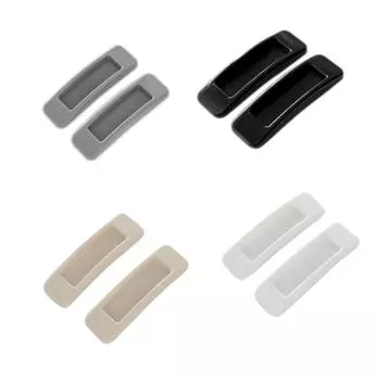 4 пары пластиковых дверных ручек без перфорации, прочные ручки для раздвижных дверей кухонных окон