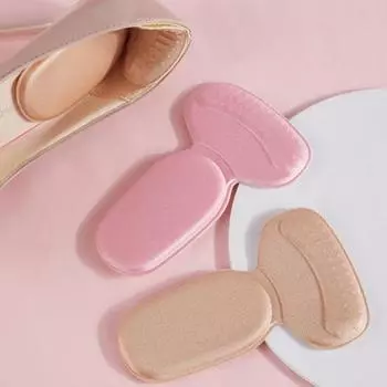 4 пары подпяточников для обуви, вставки под каблук для женщин, захваты для пяток розовый