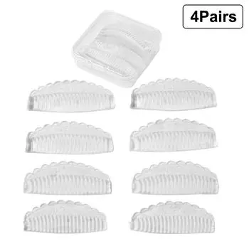 4 пары самоклеящихся накладок для ламинирования ресниц, силиконовые накладки, многоразовые бигуди для завивки ресниц, 3D аксессуары для завивки ресниц прозрачный