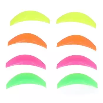 4 пары щипцов для завивки ресниц, разноцветные, многоразовые, мягкие, для салона красоты