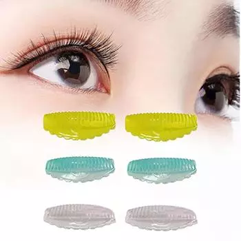 4 пары силиконовых подушечек для завивки ресниц без клея 4 размера липкие стержни для ресниц щиток для подъема 3D щипцы для завивки ресниц аппликаторы инструменты жёлтый