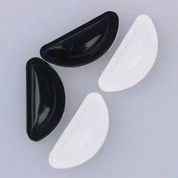 4 пары силиконовых подушек безопасности для носа, противоскользящие наклейки для носа, аксессуары для очков прозрачный