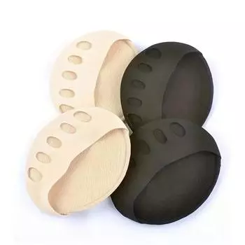 4 пары женских невидимых носков с половинной длиной и губчатой амортизацией Single code