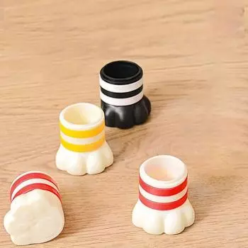 4 Pcs/Bag Cute Silicone Furniture Table Foot Covers Non-slip Floor Protection Mat Home Decoration style 1