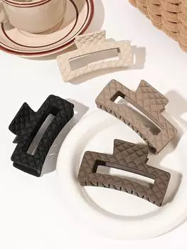 4 Pcs Big Hair Claw Clips for Women and Girls, Big Strong Hair Clips for Thick Thin Hair, Hair Jaw Clips Nonslip ,Warm Color All yards