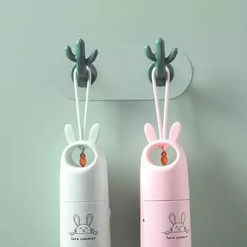 4 Pcs Cactus Shaped Wall Mounted Hook Strong Load Bearing Bag Towel Umbrella Hook Plastic Bedroom Kitchen Hook зелёный