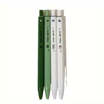 4 Pcs cartoon panda pattern neutral pen, office writing 0.5mm ballpoint pen (black ink)