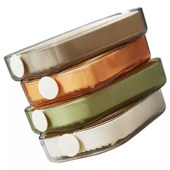 4 Pcs Drain Dish Stone Kitchen Soap Storage Box Tray Simple Holder Bathroom Bathroom Soap Case Mounted Storage Box