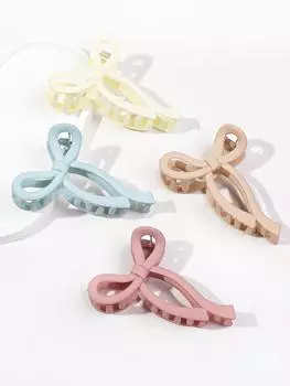 4 Pcs Elegant Bow Hair Claw Clips for Thin and Thick Hair,Holiday Gift for Teen Girls,Chic Hair Styling Accessories for Women Size fits all