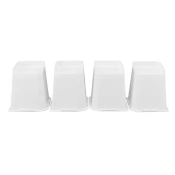 4 Pcs Furniture Risers 6 Inch Raise Trapezoid L Shape Top Anti Slip Bed Sofa Risers Furniture Leg
