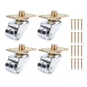 4 шт. Колесо для пианино, вращающееся на 360 градусов, поворотное колесо для мебели, книжной полки, дивана