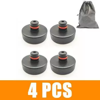 4 Pcs Rubber Lifting Jack Pad Adapter Tool Chassis With Storage Case For Tesla Model 3 Model S Model X Car Accessories