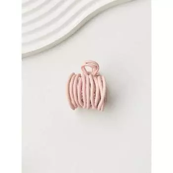 4 Pcs Women s Dopamine Alloy Striped Back Of The Head Clip Hair Accessory Suitable For High Ponytail Use