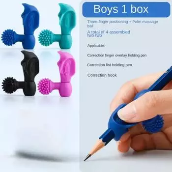 4 pcs Writing Posture Learning Practice Pen Holder Handwriting Assisted Holding Pen Students boys