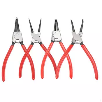 4 Pieces 7 Snap Ring Pliers Set Spring Loaded Versatile for Remover Retaining