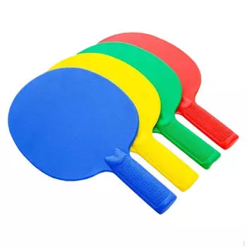 4 Pieces Children Pp Ping Pong Paddles Beginner Rackets Random Assorted Colors