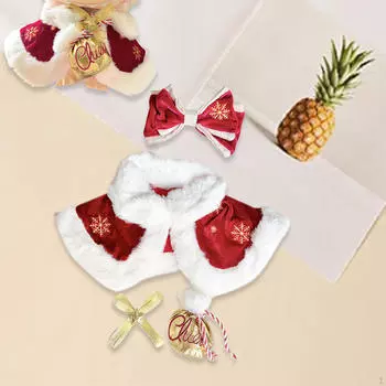 4 Pieces Fashion Dolls Cloak and Hair Clip Outfits, Handmade Clothing Costume for 38cm