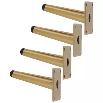 4 Pieces Iron Furniture Leg Pre-drilled Heavy Duty Replacement Plated Tilted Nonslip TV Stand Sofa Cabinet Foot Part ,25cm