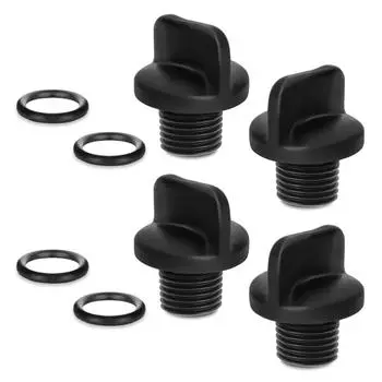 4 Pieces Pool Pump Drain Plugs Set With O Rings Convenient for Filter Booster Pumps and Water Systems Daily Use