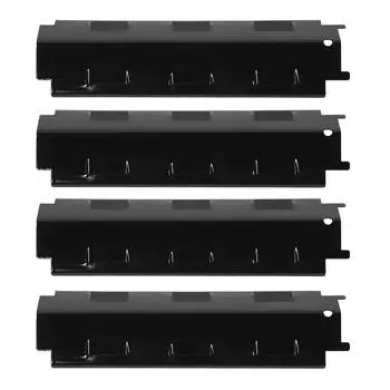 4 Pieces Portable Barbeque Heats Plates Stainless Steel Burner Grill Shielding Tent BBQ Spare Parts Replacement for Charbroil