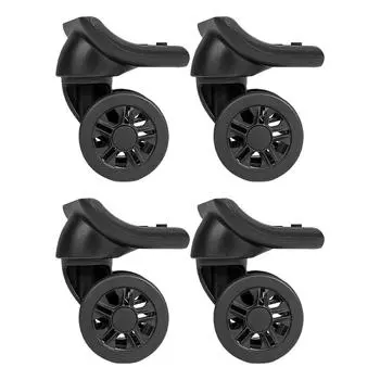 4 Pieces Practical Suitcase Wheels Replacement Parts for Effortless 360 Degree Rotation and Quiet Operation