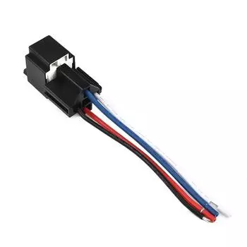4-Pin Car Relay 12V DC With Socket Base/Wires/Fuse 30A Automobile Control Device With Line For Automotive Accessory Connections CHINA