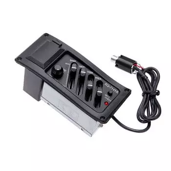 4-полосный эквалайзер, пьезо-звукосниматель EQ-7545R, предусилитель, тюнер предусилителя для акустической гитары