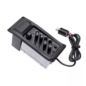 4-полосный эквалайзер, пьезо-звукосниматель EQ-7545R, предусилитель, тюнер предусилителя для акустической гитары