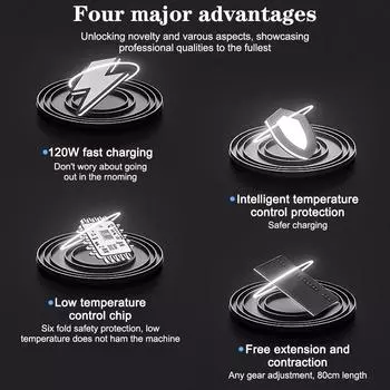4 порта зарядное гнездо 3.0 автомобильное зарядное устройство адаптер масштабируемый прикуриватель вольт дисплей 120 Вт быстрый для телефона IPad