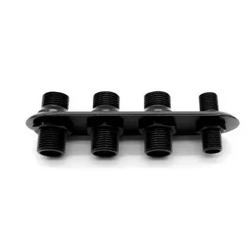 4-портовый алюминиевый обогреватель брандмауэра и встроенная перегородка переменного тока чёрный