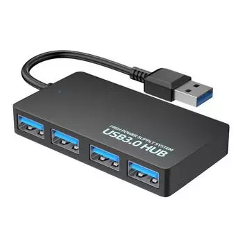 4-портовый концентратор USB 3.0 Ультратонкий с возможностью подключения к ПК Дополнительные порты Портативный мини-USB-концентратор для домашнего офиса C