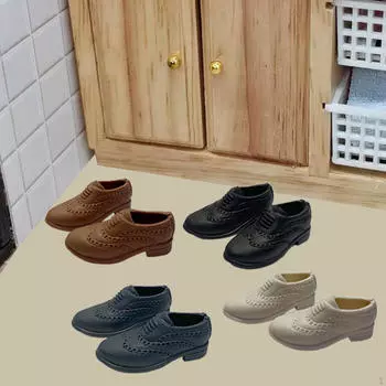 4 предмета 1/6 обувь игрушки ручной работы модная миниатюрная модель для 12-дюймовых мужских фигурок A