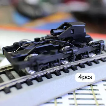 4 предмета HO масштаб 1:87 Тележка с роликовыми подшипниками, диорама-макет железной дороги своими руками, тележки для модели поезда